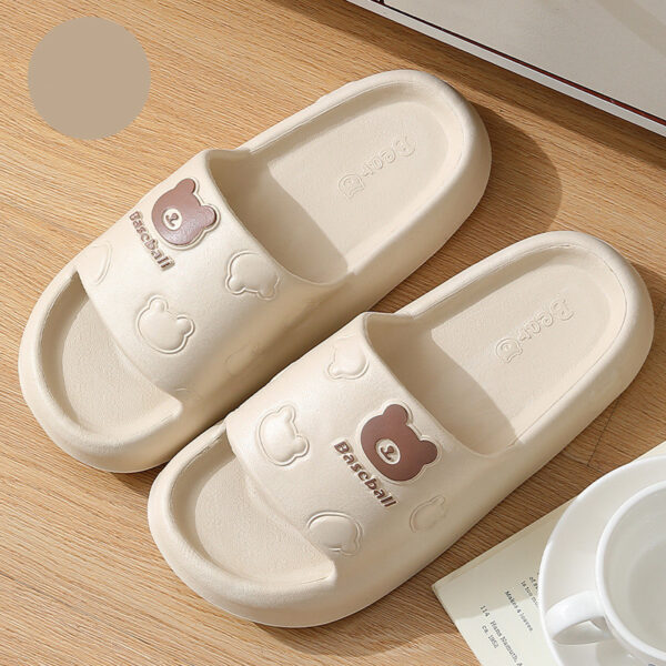 Cute Cartoon Bear Slippers for Women Summer Indoor Thick-soled Non-slip Cute Cartoon Bear Slippers for Women Summer Indoor Thick-soled Non-slip