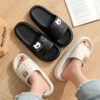 Cute Cartoon Bear Slippers for Women Summer Indoor Thick-soled Non-slip Cute Cartoon Bear Slippers for Women Summer Indoor Thick-soled Non-slip