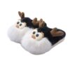 Cute Cartoon Christmas Deer Cotton Shoes Winter Indoor Floor Home