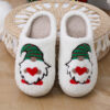 Cute Cartoon Santa Claus Home Slippers Couple Indoor Floor Bedroom