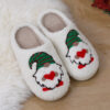 Cute Cartoon Santa Claus Home Slippers Couple Indoor Floor Bedroom