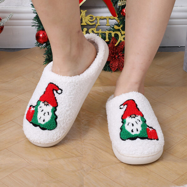 Cute Cartoon Santa Claus Home Slippers Couple Indoor Floor Bedroom