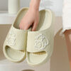 Cute Cat Slippers Summer Women Home Shoes Bath Thick Platform Non-slip
