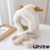 Cute Deer Hat Women Plush Rabbit Ear Funny Lolita Sweet Kawaii Winter