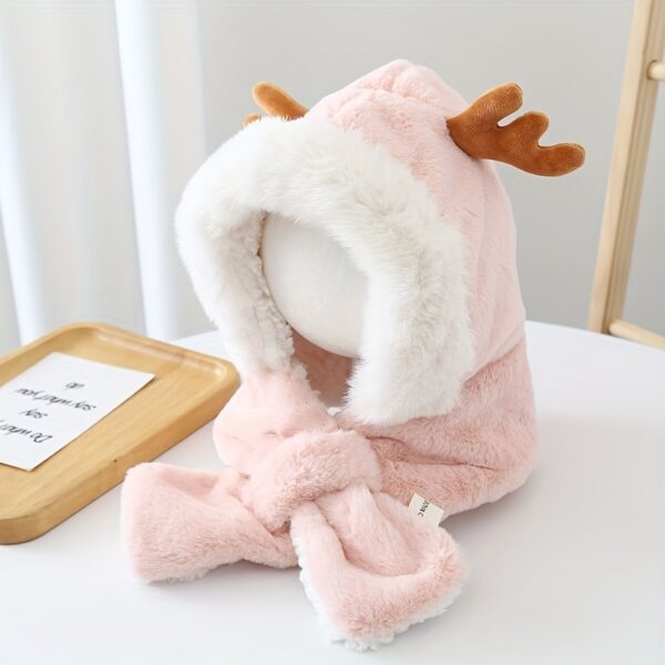 Cute Deer Hat Women Plush Rabbit Ear Funny Lolita Sweet Kawaii Winter