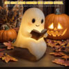 Cute LED Ghost Night Light Children's Nightlight Gift Bedside Sleep