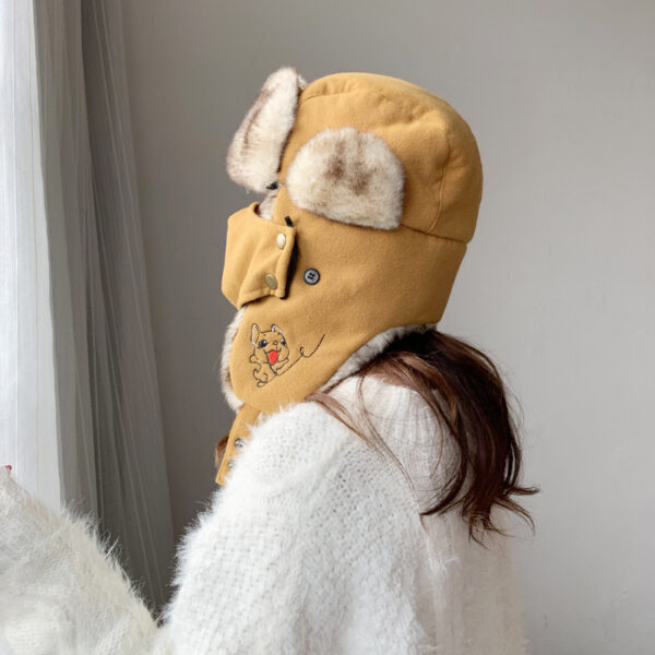 Cute Puppy Lei Feng Cartoon Outdoor Ski Hat