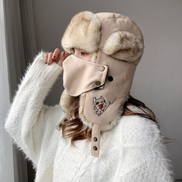 Cute Puppy Lei Feng Cartoon Outdoor Ski Hat Cute Puppy Lei Feng Cartoon Outdoor Ski Hat