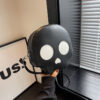 Cute Skull Small Round Bag Girls Halloween Personality Fashion Shoulder