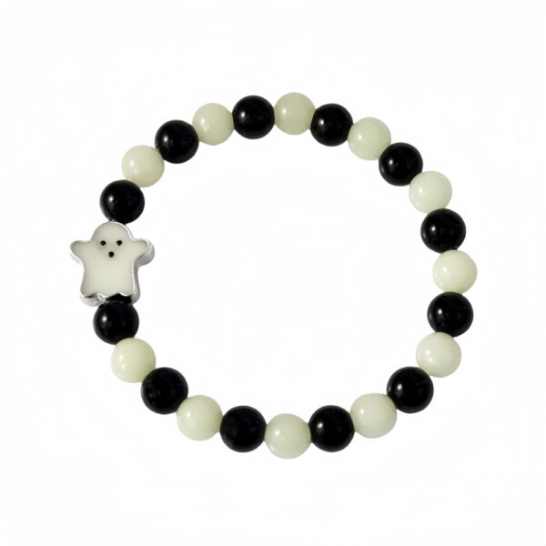 Day of the Dead Luminous Bracelet Glass Beaded Halloween Day of the Dead Luminous Bracelet Glass Beaded Halloween
