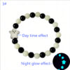 Day of the Dead Luminous Bracelet Glass Beaded Halloween Day of the Dead Luminous Bracelet Glass Beaded Halloween