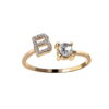 Design Adjustable 26 Initial Letter Ring Fashion Jewelry for Women Design Adjustable 26 Initial Letter Ring Fashion Jewelry for Women