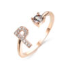 Design Adjustable 26 Initial Letter Ring Fashion Jewelry for Women Design Adjustable 26 Initial Letter Ring Fashion Jewelry for Women
