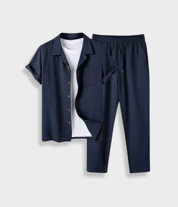 Digital Men's Cotton and Linen Shirt Outfit Digital Men's Cotton and Linen Shirt Outfit