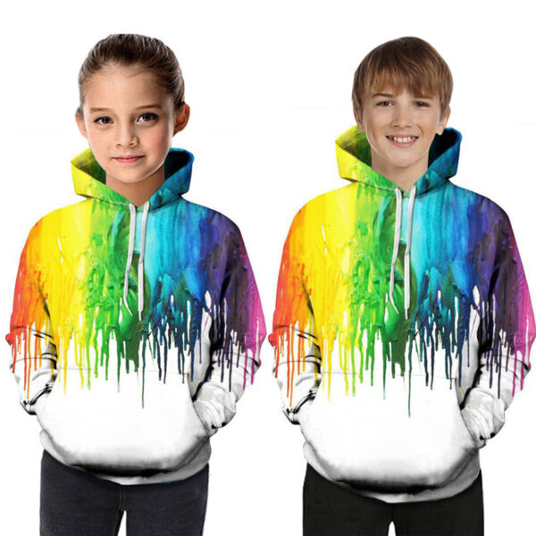 Digital Printed Children's Hooded Sweater for Kids