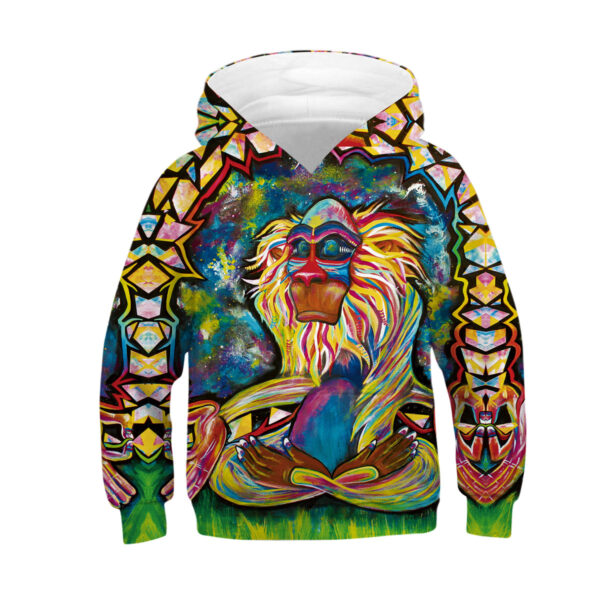 Digital Printed Children's Hooded Sweater for Kids