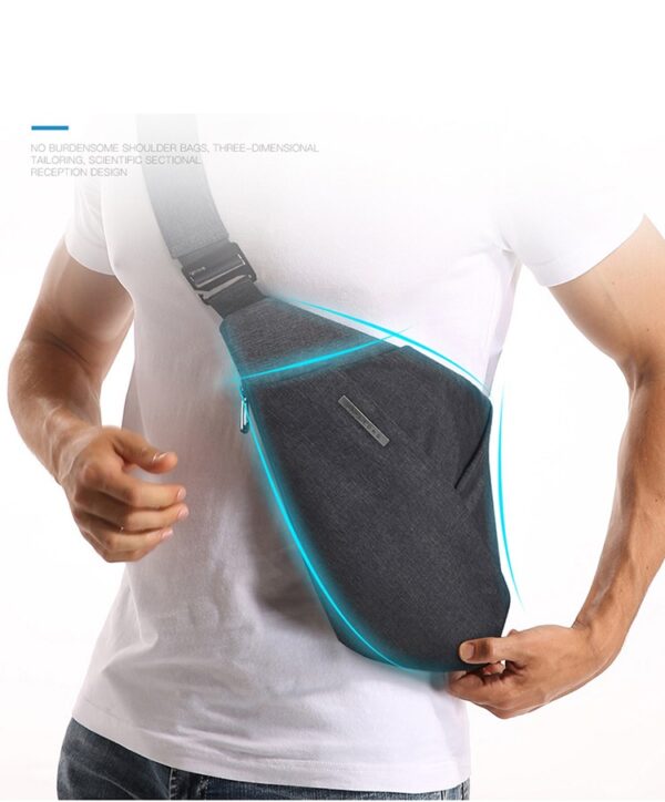 Digital Storage Canvas Chest Bag Crossbody Multi-functional Business