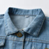 Distressed Cardigan Denim Short Long Sleeve Lapel Children's Wear Distressed Cardigan Denim Short Long Sleeve Lapel Children's Wear