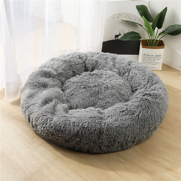 Dog Beds for Small Dogs Round Plush Cat Litter Kennel Pet Nest Mat Puppy
