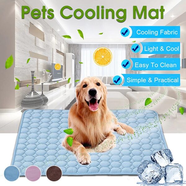 Dog Cooling Mat Pad for Pets Chilly Kennels Crates Cars Indoor