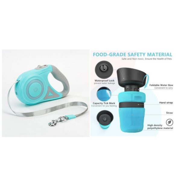 Dog Leash Retractable and Collar Spotlight Automatic Pet Cat Traction Dog Leash Retractable and Collar Spotlight Automatic Pet Cat Traction