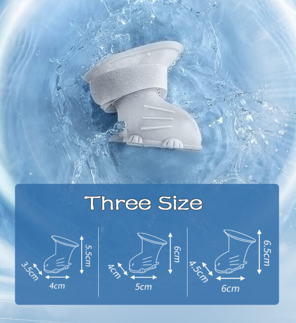 Dog Rain Boots 4Pcs Pet Puppy Warm Waterproof Silicone Non-slip Dog Rain Boots 4Pcs Pet Puppy Warm Waterproof Silicone Non-slip