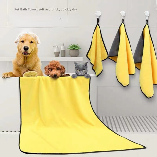 Dog Towels for Drying Dogs Towel Bath Quick-drying Pet and Cat Soft