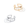 Double Cross Miniature Copper Inlaid Zircon Ring Double Cross Miniature Copper Inlaid Zircon Ring