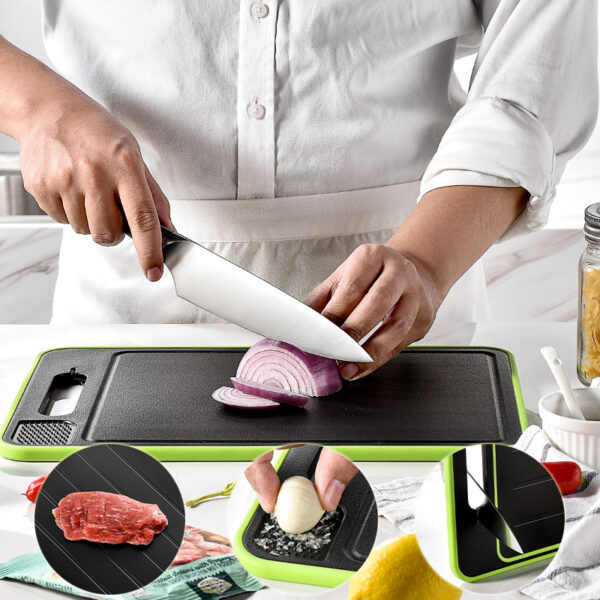 Double-side Cutting Board with Defrosting Function Chopping Kitchen Double-side Cutting Board with Defrosting Function Chopping Kitchen