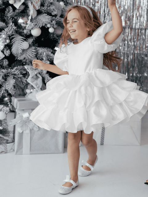 Dresses of Bride Fellow Kids Bow Short Sleeve Dresses of Bride Fellow Kids Bow Short Sleeve