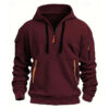 Dropped Shoulder Hooded Sweatshirt Men's Women's Plus Size Loose