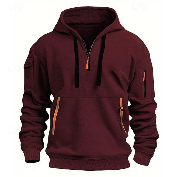 Dropped Shoulder Hooded Sweatshirt Men's Women's Plus Size Loose