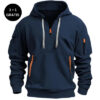 Dropped Shoulder Hooded Sweatshirt Men's Women's Plus Size Loose
