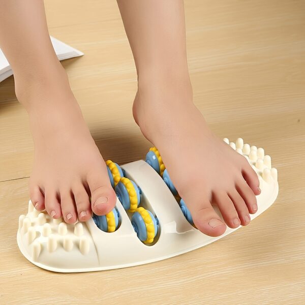 Dual Foot Massager Roller Wooden for Plantar Fasciitis Pain Relief Heal
