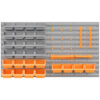 Durhand 44 Piece Wall Mounted Pegboard Tool Organizer Rack Kit