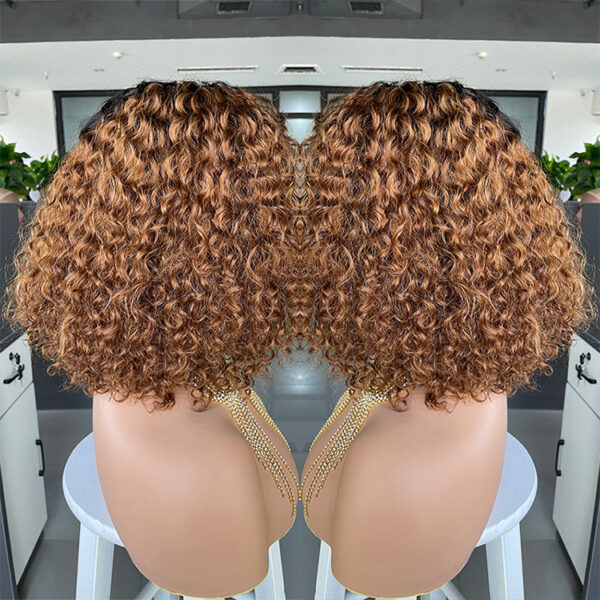 E-commerce Exclusively for Ombre Curly Bobo1b30 Human Hair Lace Wig