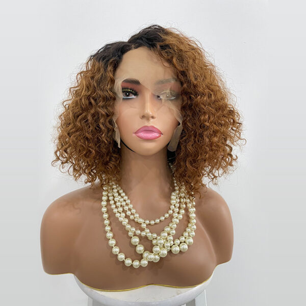 E-commerce Exclusively for Ombre Curly Bobo1b30 Human Hair Lace Wig