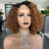 E-commerce Exclusively for Ombre Curly Bobo1b30 Human Hair Lace Wig