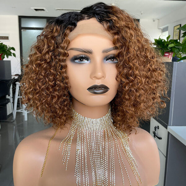 E-commerce Exclusively for Ombre Curly Bobo1b30 Human Hair Lace Wig