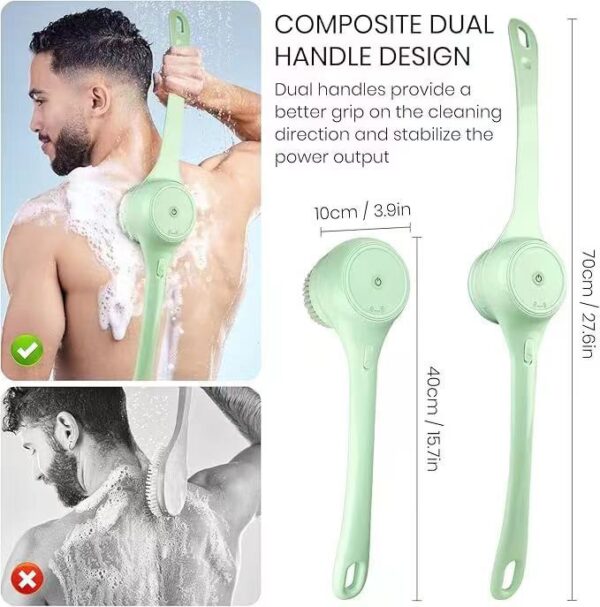 Electric Bath Scrubber Shower Brush Bathing Back-scrubbing Magic Tool