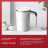 Electric Coffee Mug USB Rechargeable Automatic Magnetic Cup IP67 Electric Coffee Mug USB Rechargeable Automatic Magnetic Cup IP67