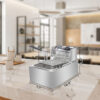 Electric Fryer Silver Stainless Steel Single Cylinder Electric Fryer Silver Stainless Steel Single Cylinder