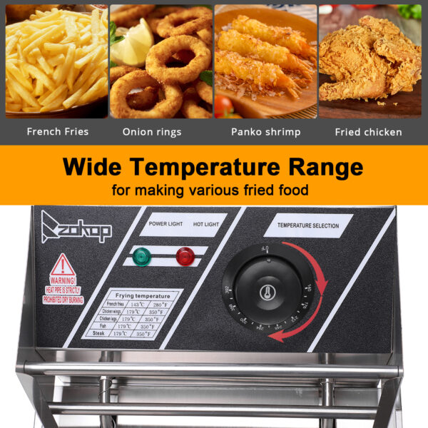 Electric Fryer Silver Stainless Steel Single Cylinder Electric Fryer Silver Stainless Steel Single Cylinder