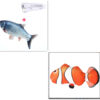 Electric Funny Cat Simulation Fish Beating USB Jumping Toy