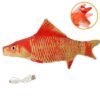Electric Funny Cat Simulation Fish Beating USB Jumping Toy