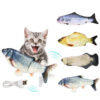 Electric Funny Cat Simulation Fish Beating USB Jumping Toy