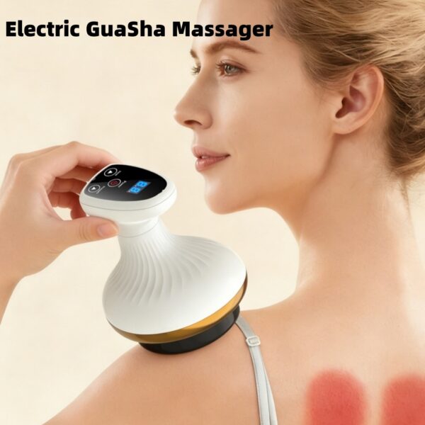 Electric Gua Sha Board Beauty Massager Cupping Device Meridian Brush