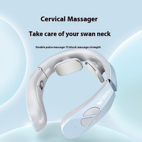 Electric Neck Massager EMS Pulse Rechargeable USB Cervical Traction