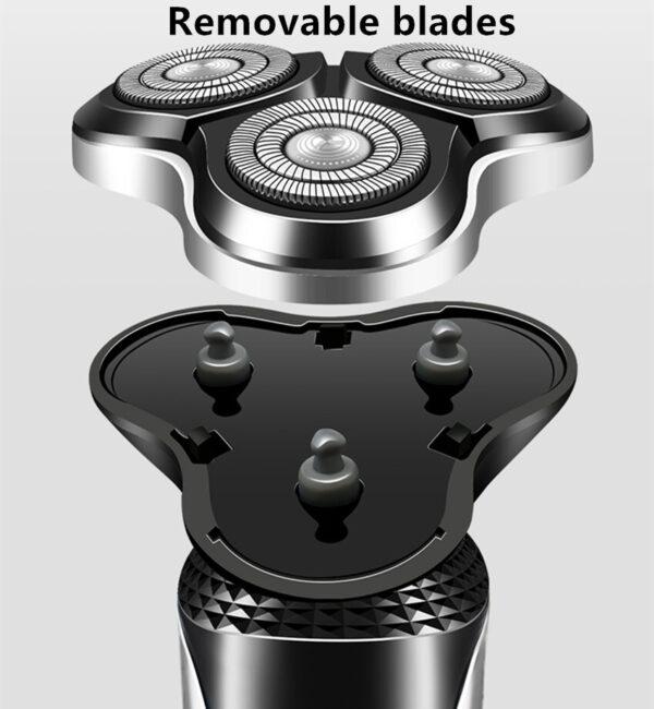 Electric Shaver Mens Razor Rotary Waterproof Pop-up Beard Trimmer Wet Electric Shaver Mens Razor Rotary Waterproof Pop-up Beard Trimmer Wet