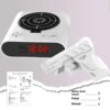 Electronics Desk Clock Digital Gun Alarm Gadget Target Laser Shoot